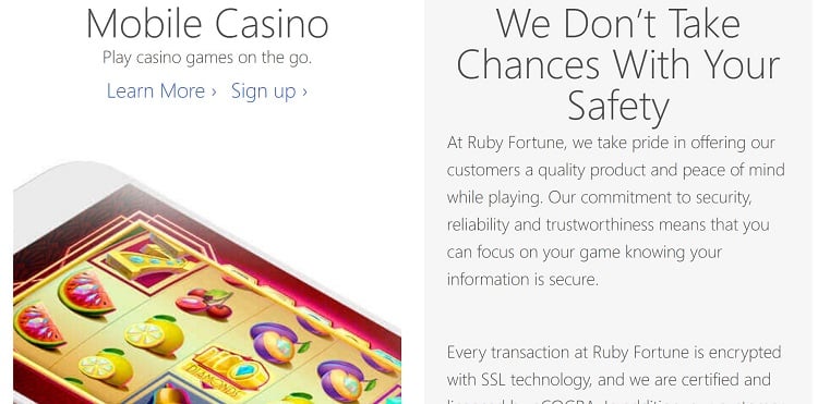 Ruby Fortune Casino pic 2