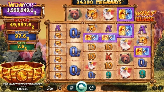Wolf Blaze WOWPOT Megaways Hits LuckyDays Casino Jackpots! pic 2