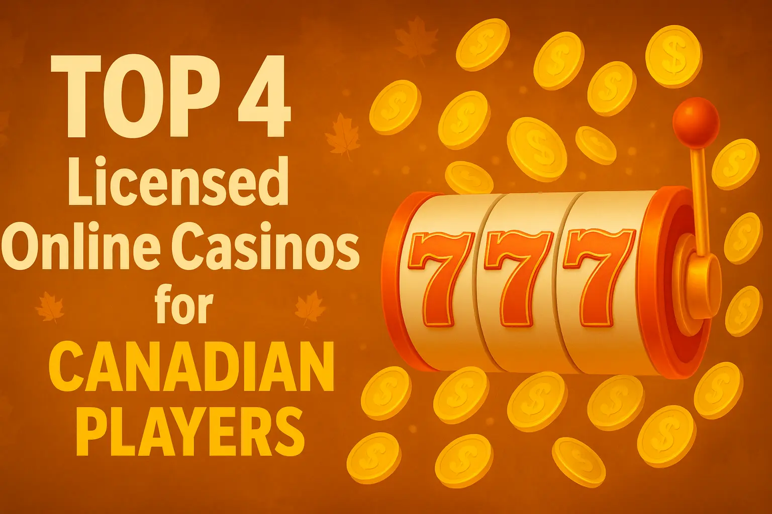 🍁 TOP 4 Online Casinos for Canadian Players! 🎰